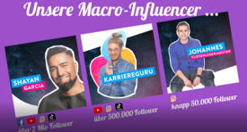  - Weitere Influencer für VonAzuB - Karriereguru, Shayan Garcia und Johannes