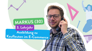 Markus stellt die Ausbildung zum Kaufmann im E-Commerce vor. -  - 