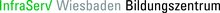 Das Logo des Unternehmens InfraServ in Wiesbaden.